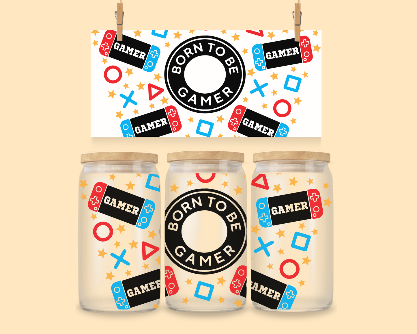 24oz UVDTF Wrap Gamer