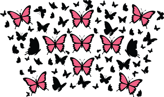 24oz UVDTF Wrap Butterfly