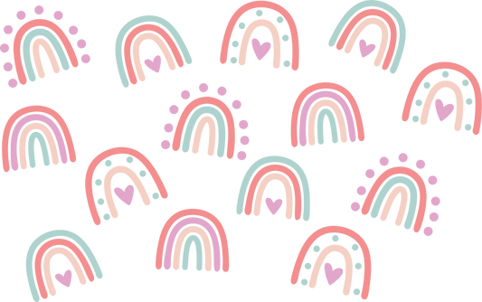 24oz UVDTF Wrap Rainbow