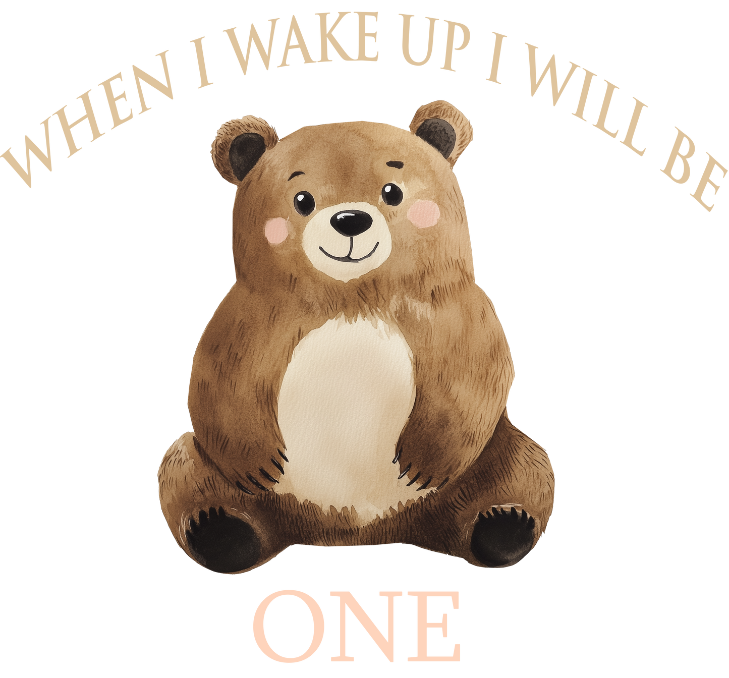 DTF When I Wake Up I Will Be Bear 1-5