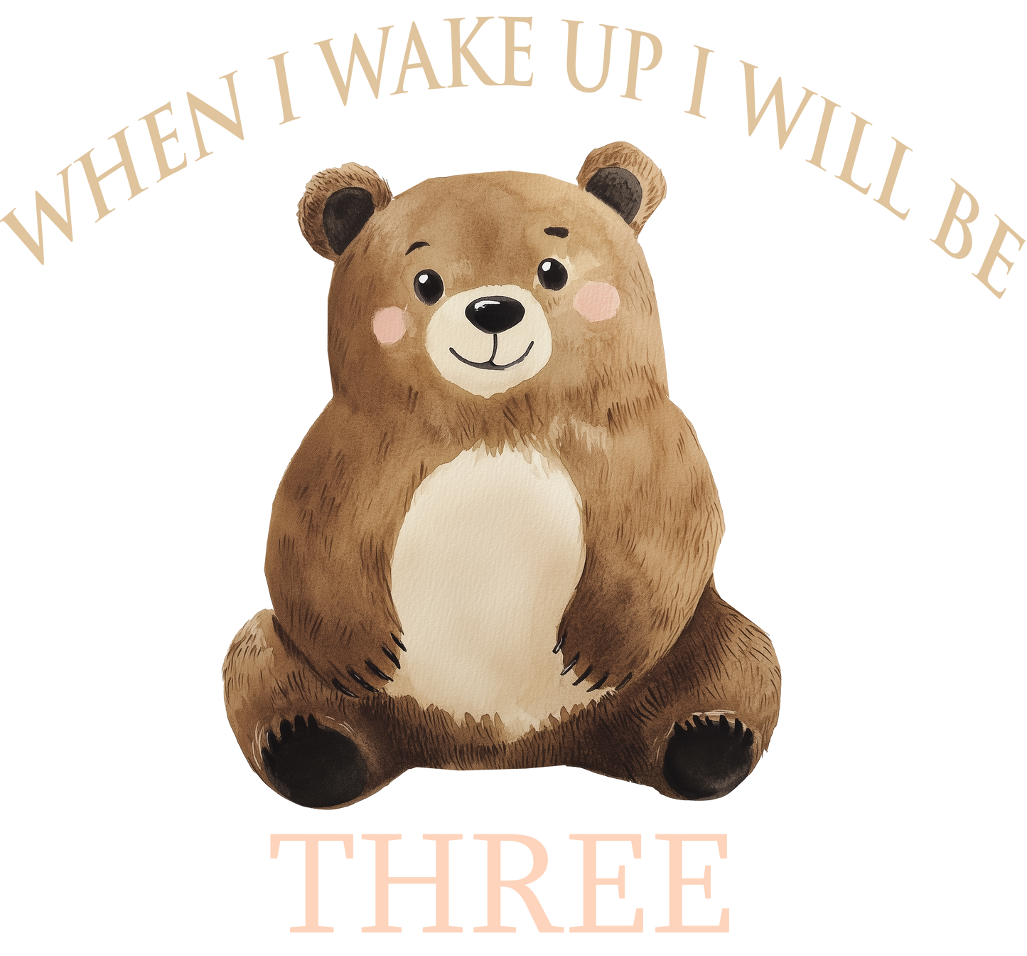 DTF When I Wake Up I Will Be Bear 1-5