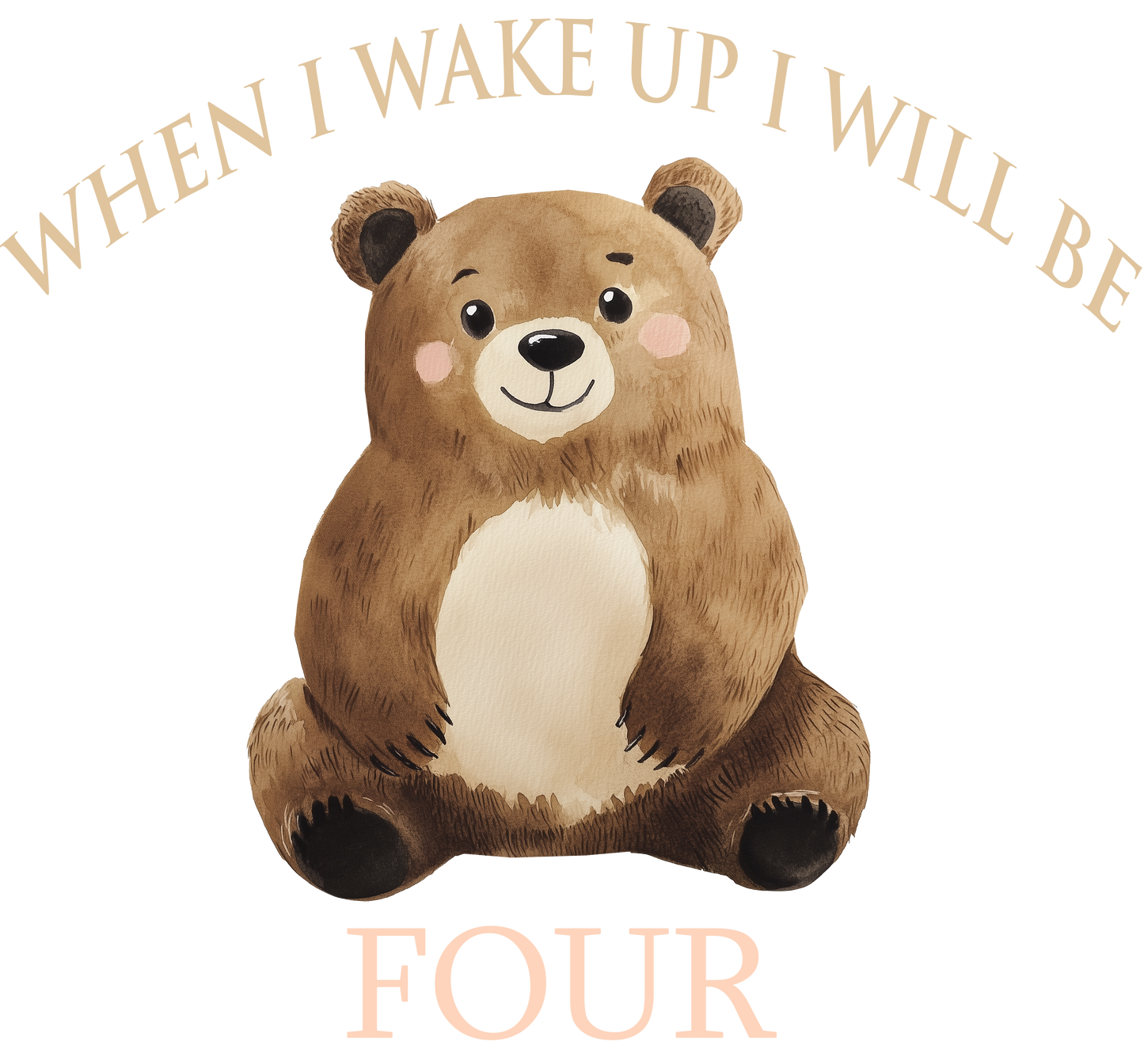 DTF When I Wake Up I Will Be Bear 1-5