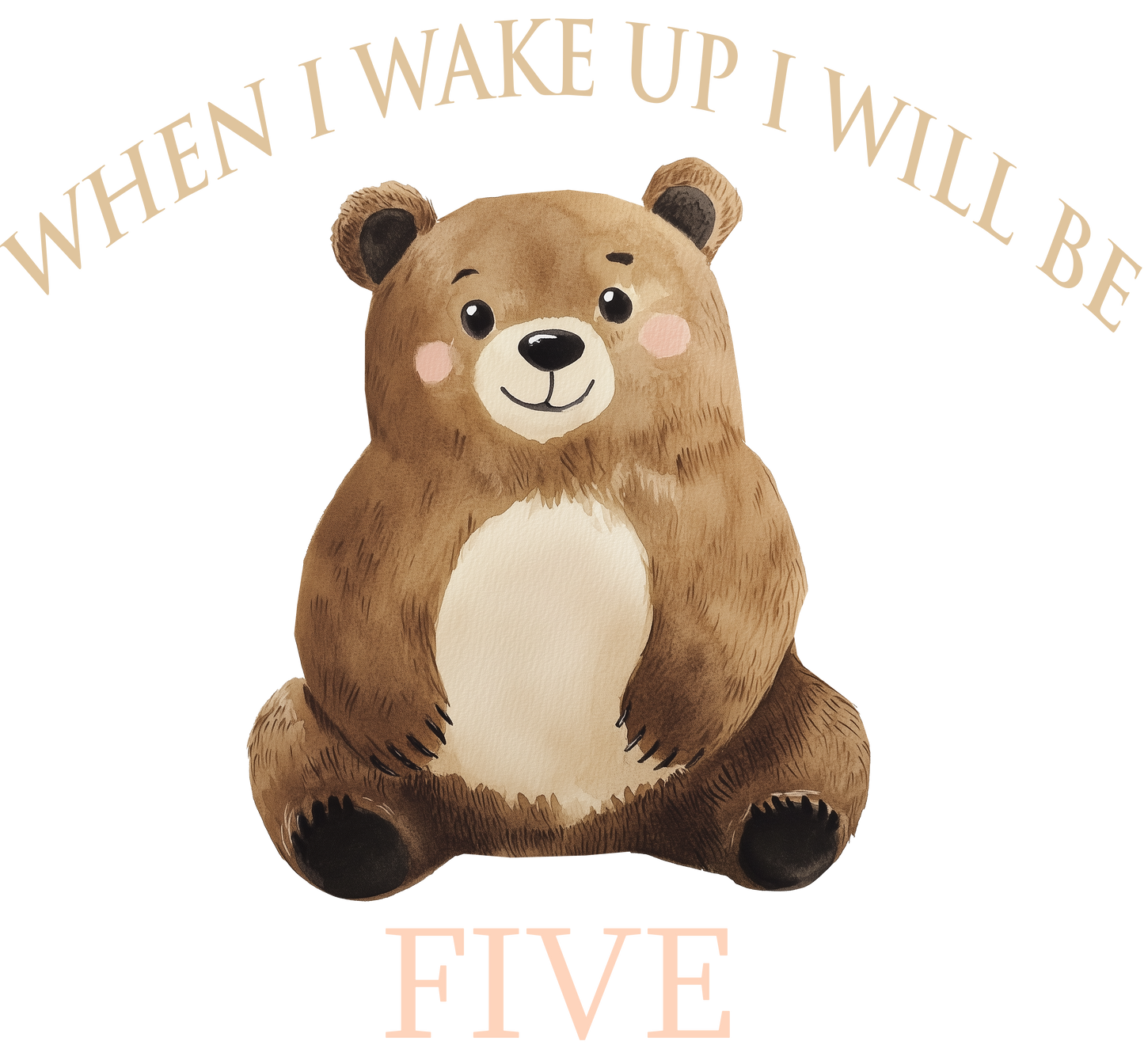 DTF When I Wake Up I Will Be Bear 1-5