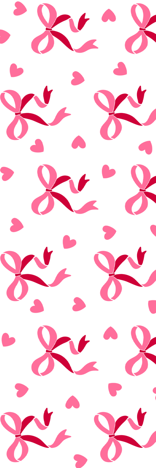 UVDTF Pink Bows & Hearts Bookmark