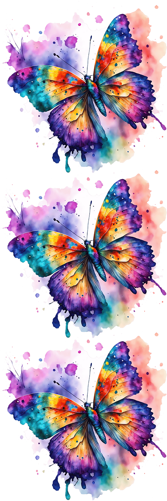 UVDTF Butterfly Bookmark