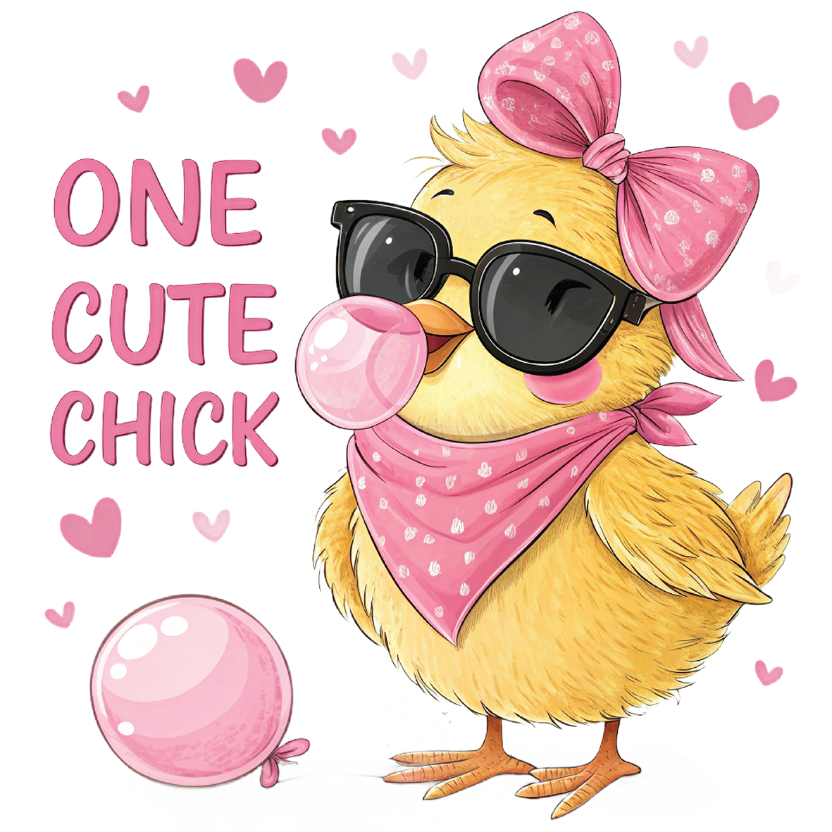 Single UVDTF One Cute Chick