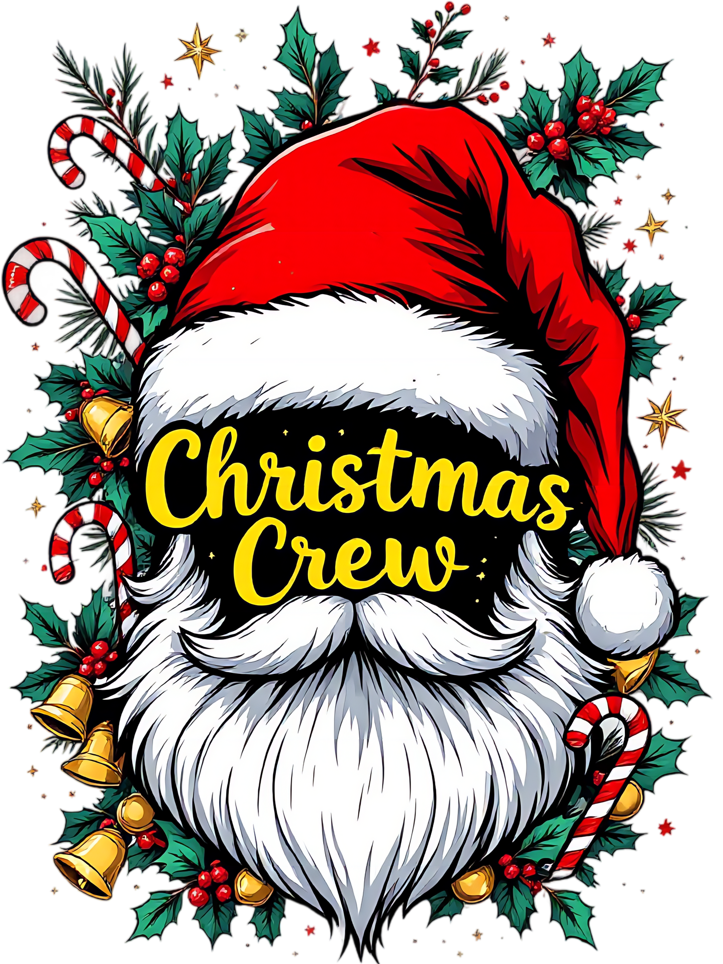 DTF Santa Christmas Crew