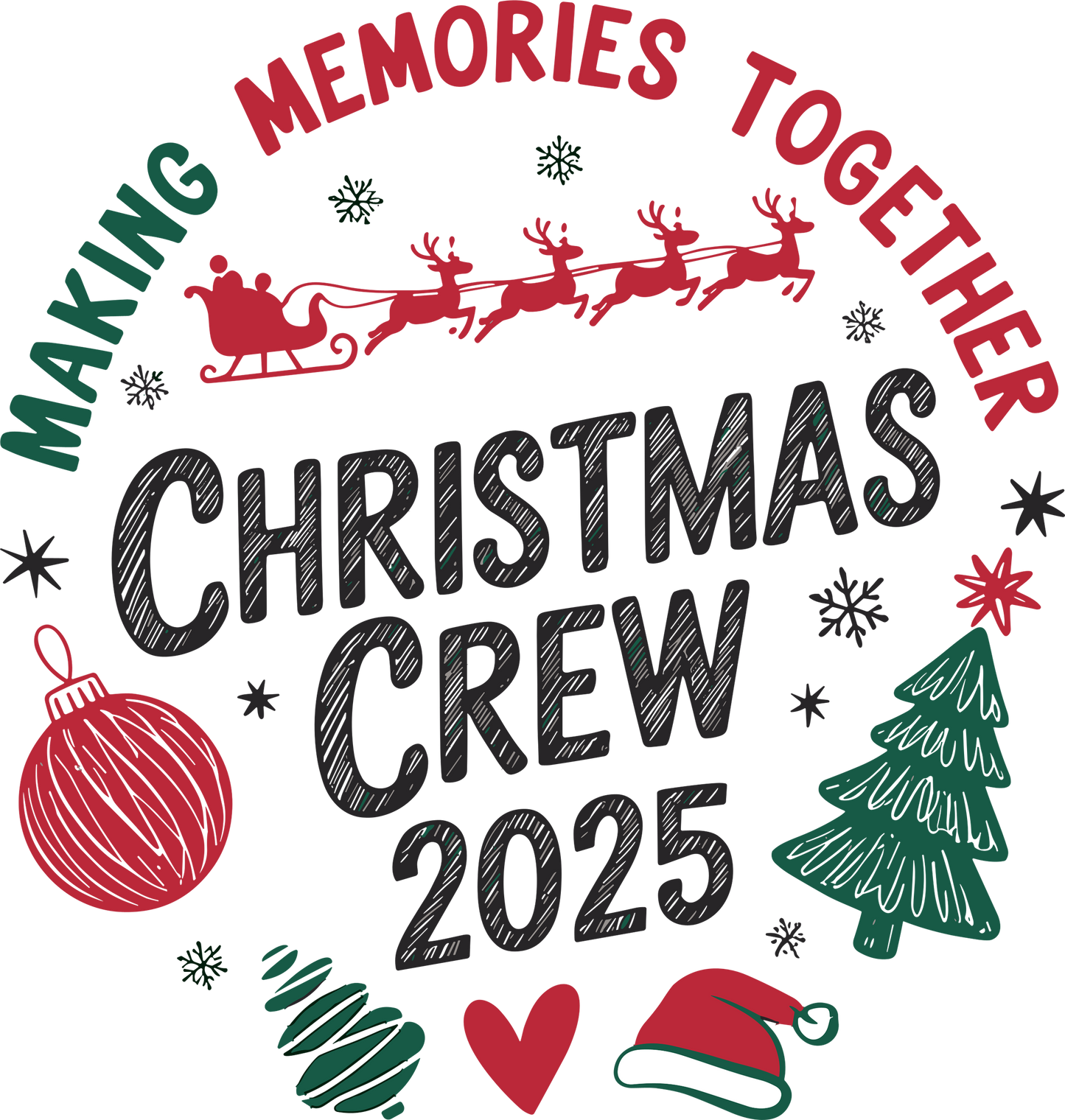 DTF Family Christmas Crew 2025