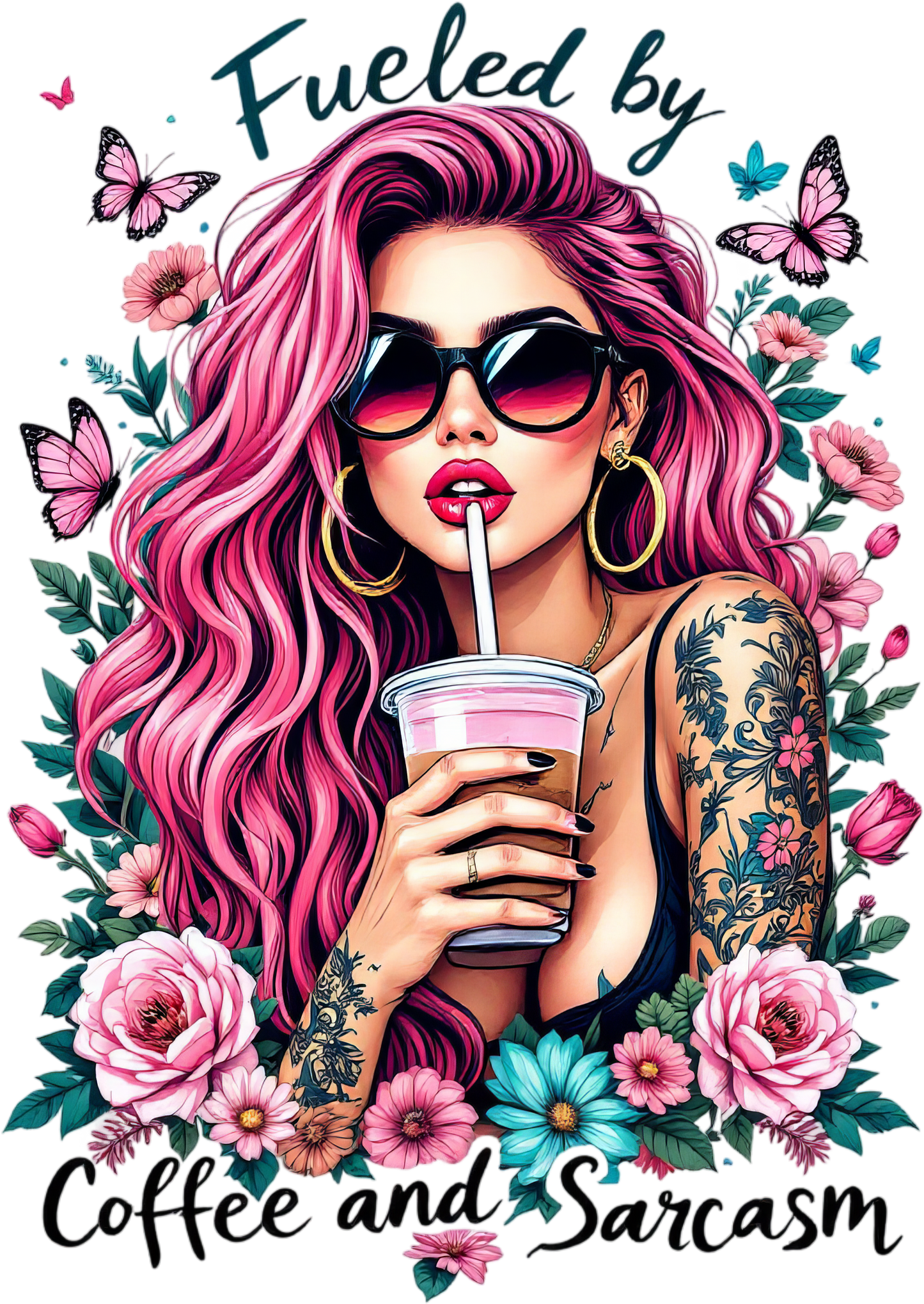 DTF Fueled By Caffeine & Sarcasm