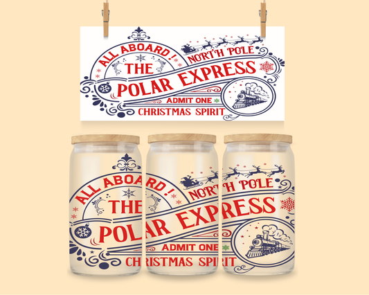 16oz UVDTF Polar Express