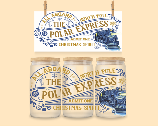 16oz UVDTF Polar Express
