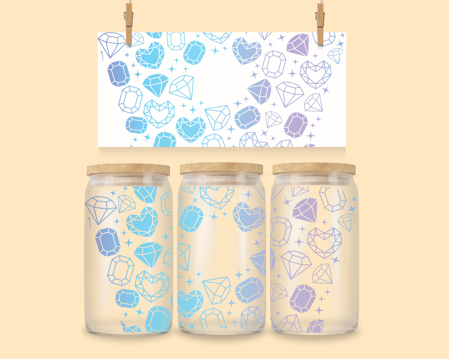 24oz UVDTF Wrap Diamonds