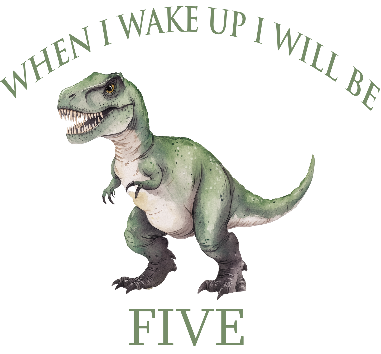 DTF When I Wake Up I Will Be Dino 1-5
