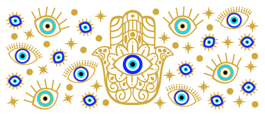 16oz UVDTF Wrap Evil Eye