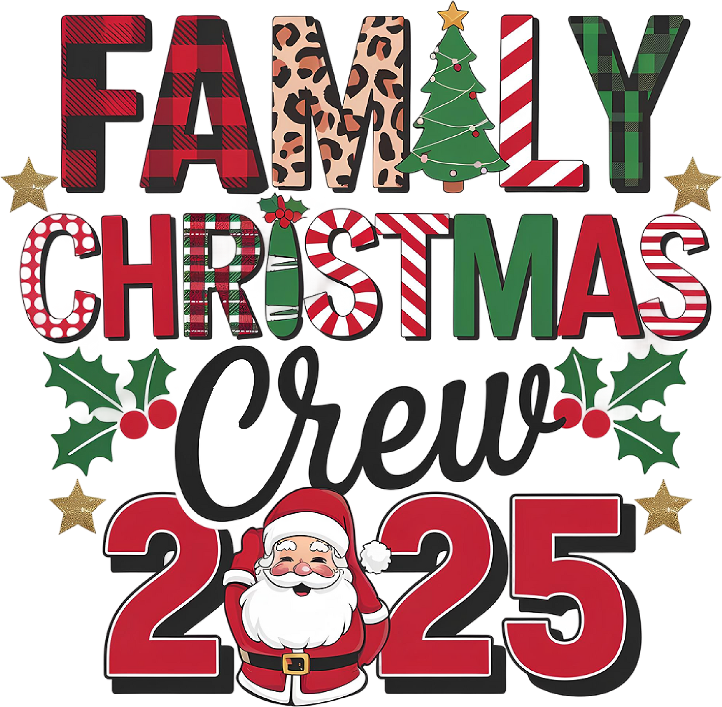 DTF Family Christmas Crew 2025