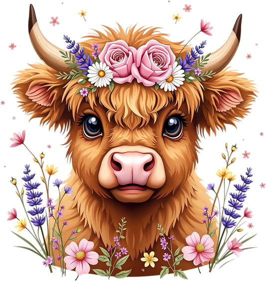 Single UVDTF Highland Cow