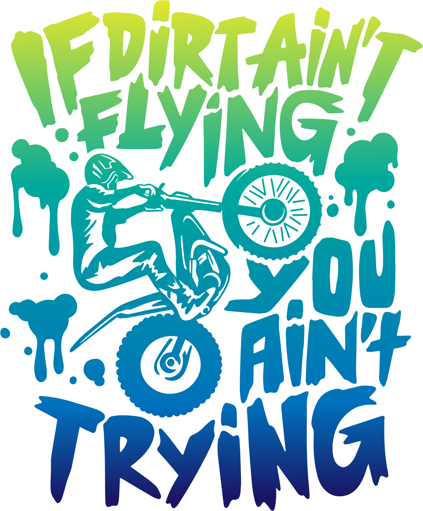 Ready To Press DTF Transfer Dirt Bike