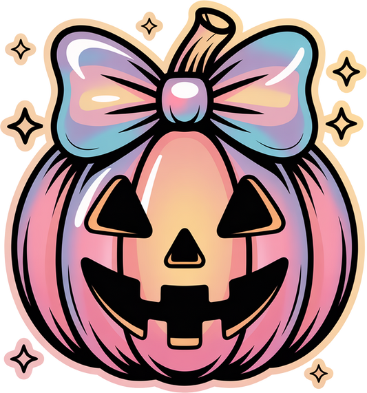 Single UVDTF Iridescent Effect Pumpkin