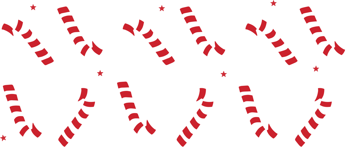 16oz UVDTF Candy Cane