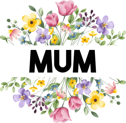 Single UVDTF Mum Vase