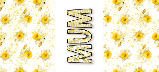 16oz UVDTF Wrap Mum Floral