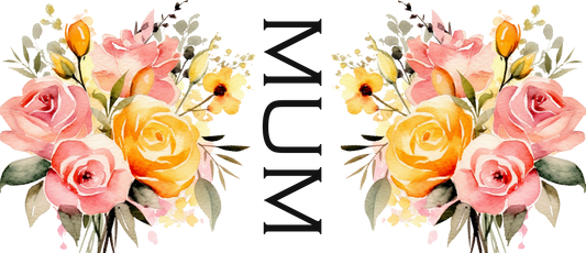 16oz UVDTF Wrap Mum Floral