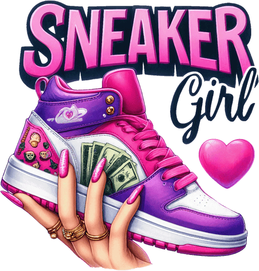 Single UVDTF Sneaker Girl