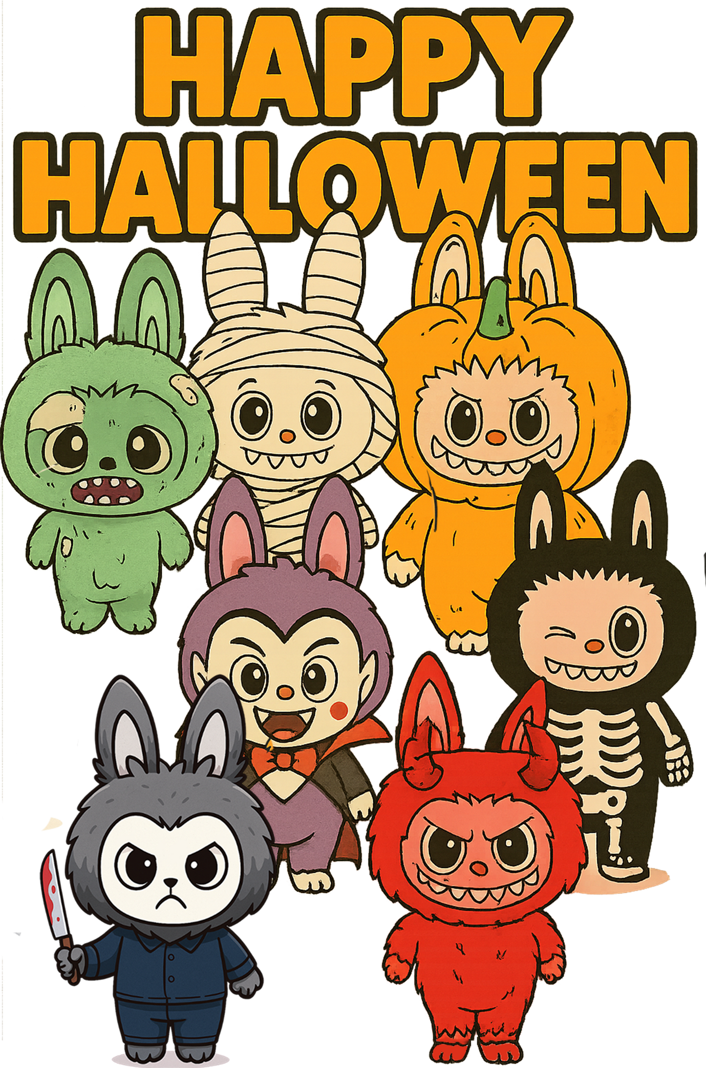 DTF The Monsters Halloween
