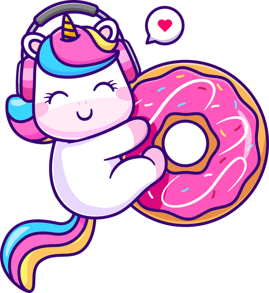 Unicorn Donut Lover DTF
