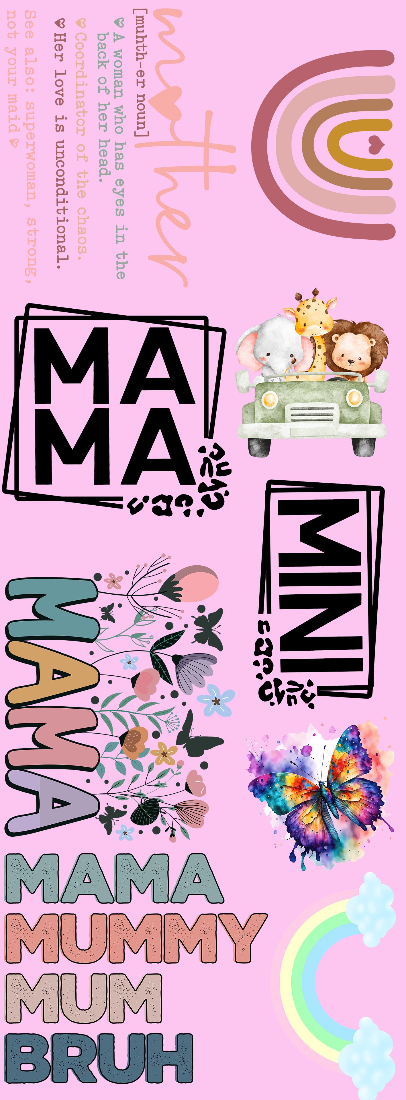 Pre Made DTF Mother's Day Metre