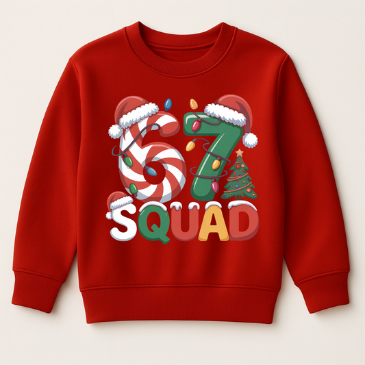 DTF 6 7 Christmas Squad