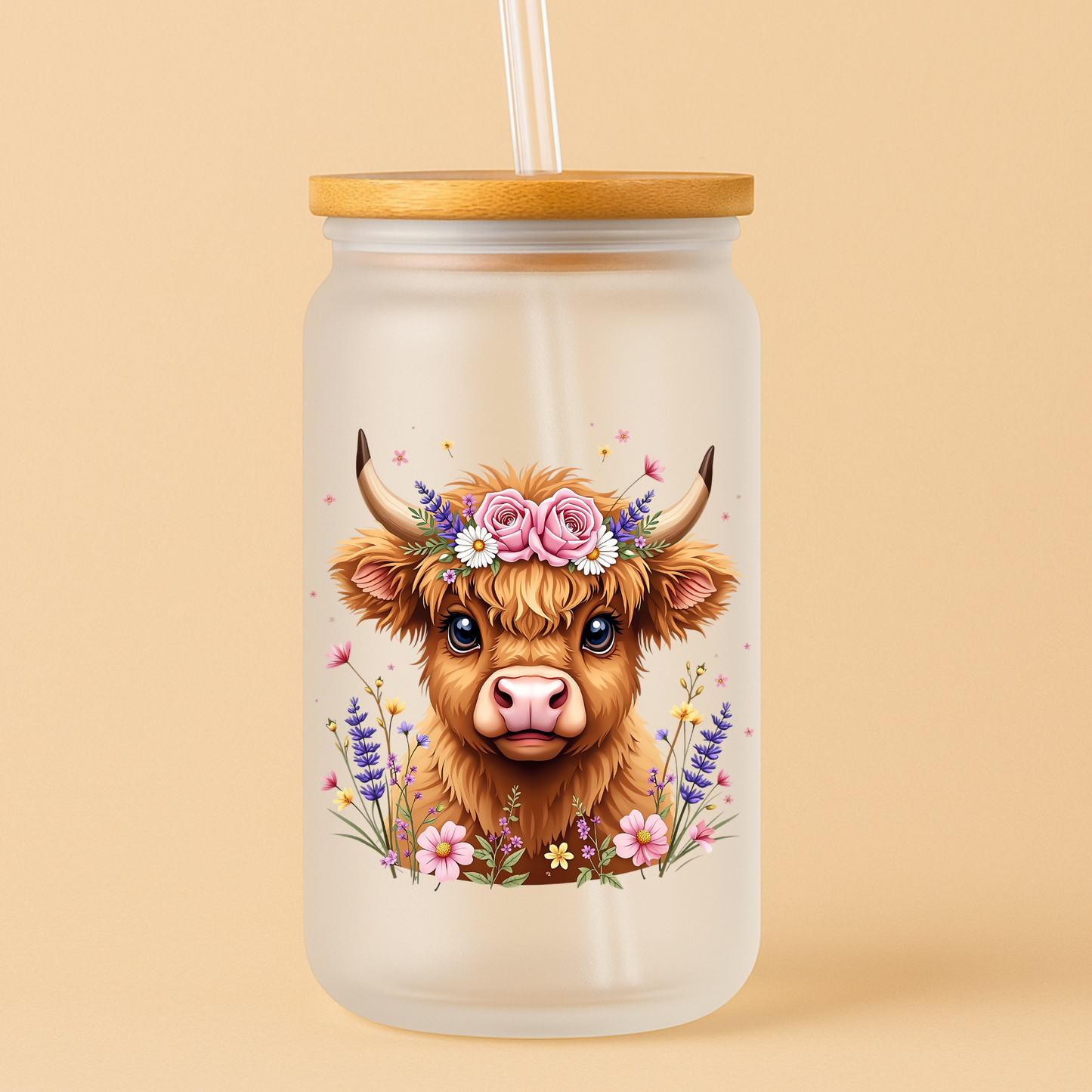 Single UVDTF Highland Cow