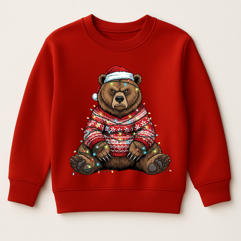 DTF Christmas Grumpy Bear