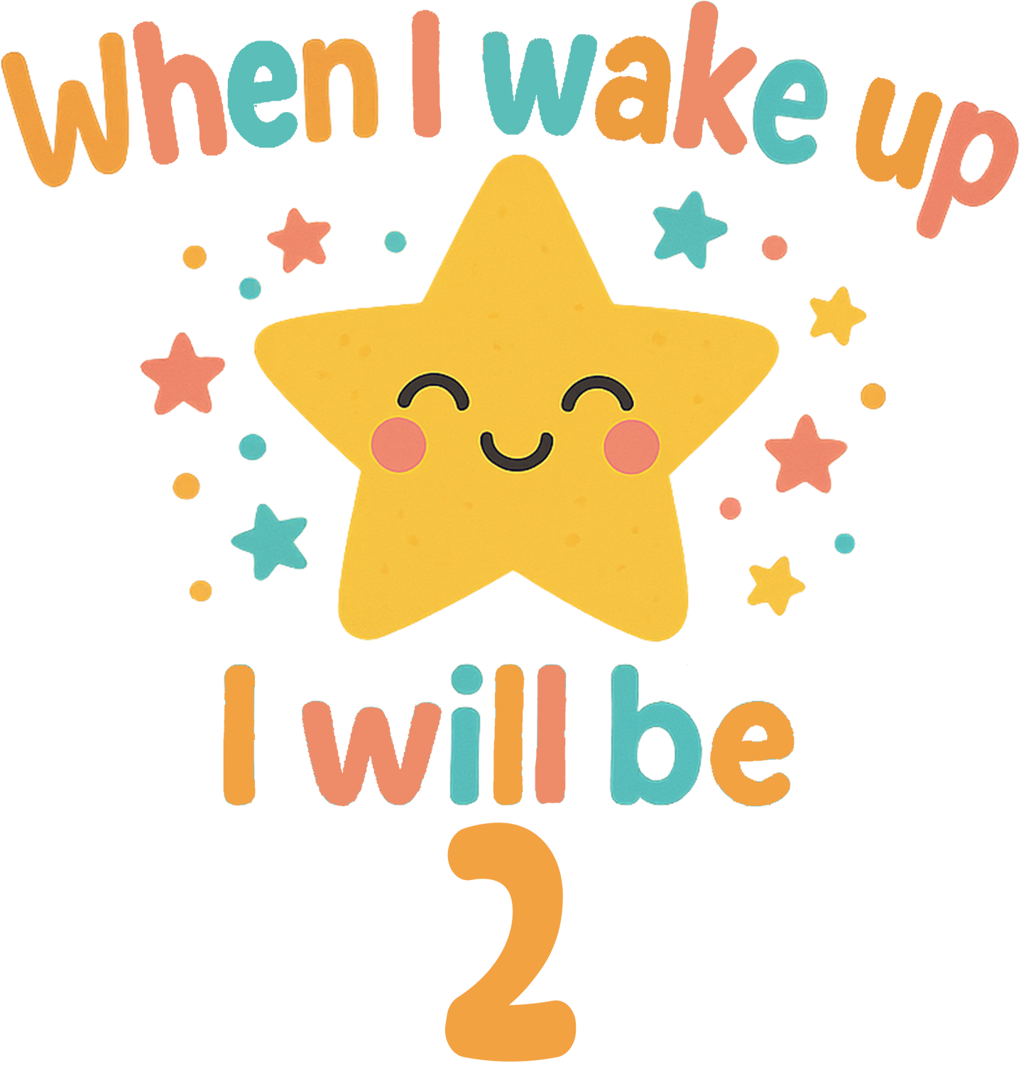 When I Wake Cute Star Digital Download 1-5 Years Bundle