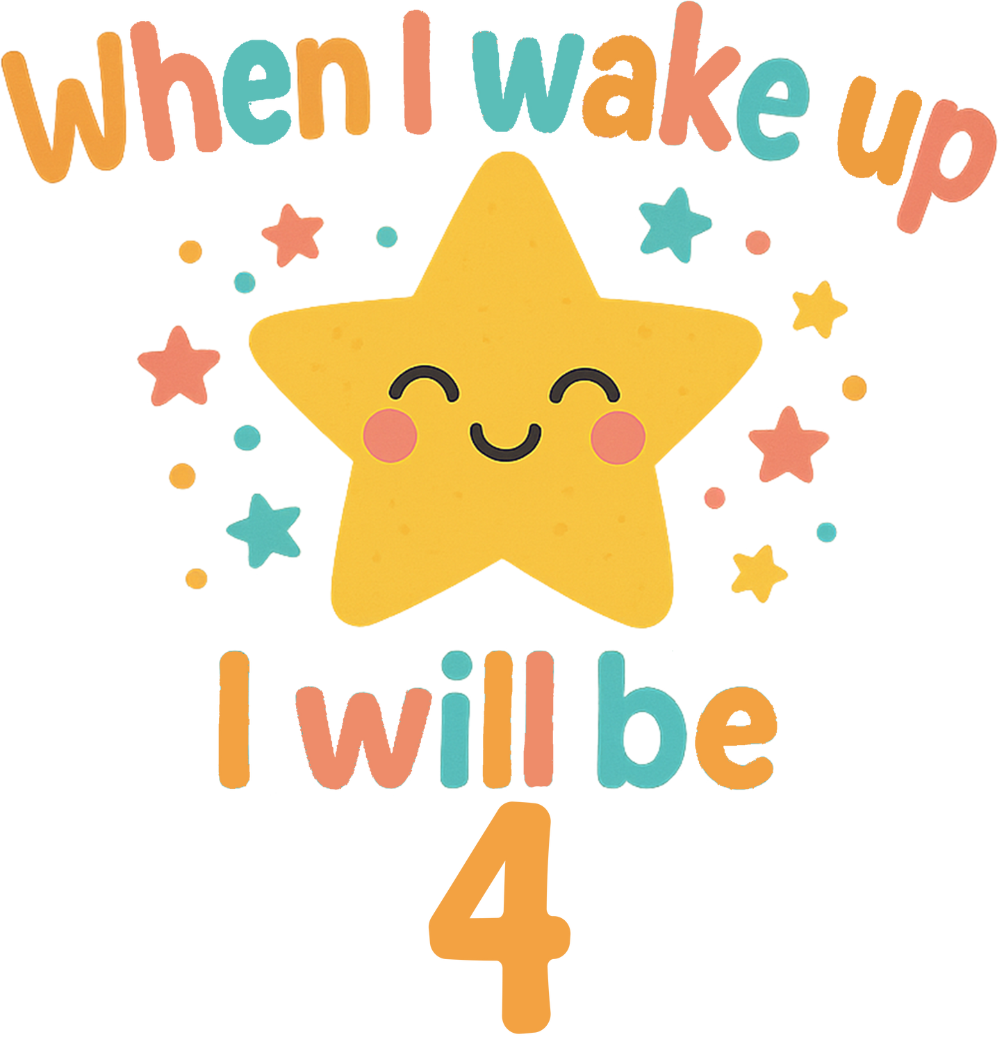 When I Wake Cute Star Digital Download 1-5 Years Bundle