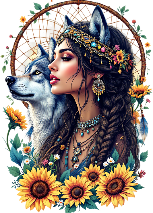 Single UVDTF Wild Girl Wolf