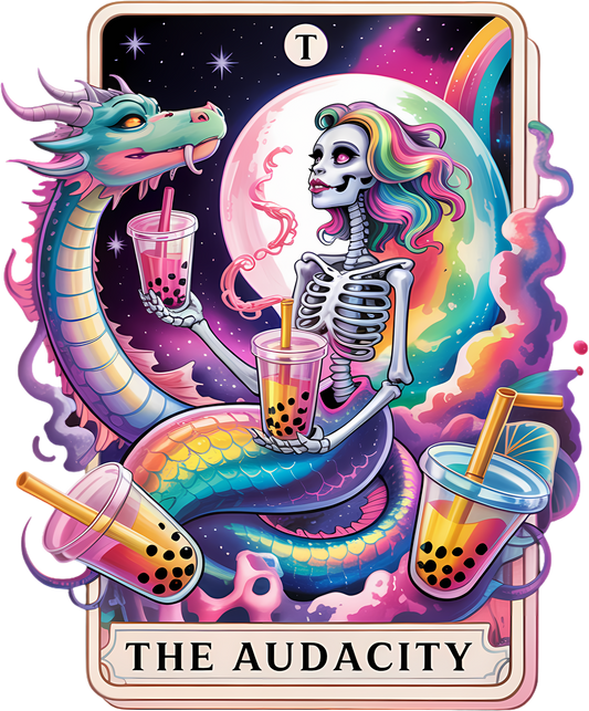 Single UVDTF The Audacity Tarot Card