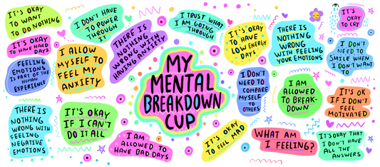 16oz UVDTF Wrap My Mental Breakdown Cup