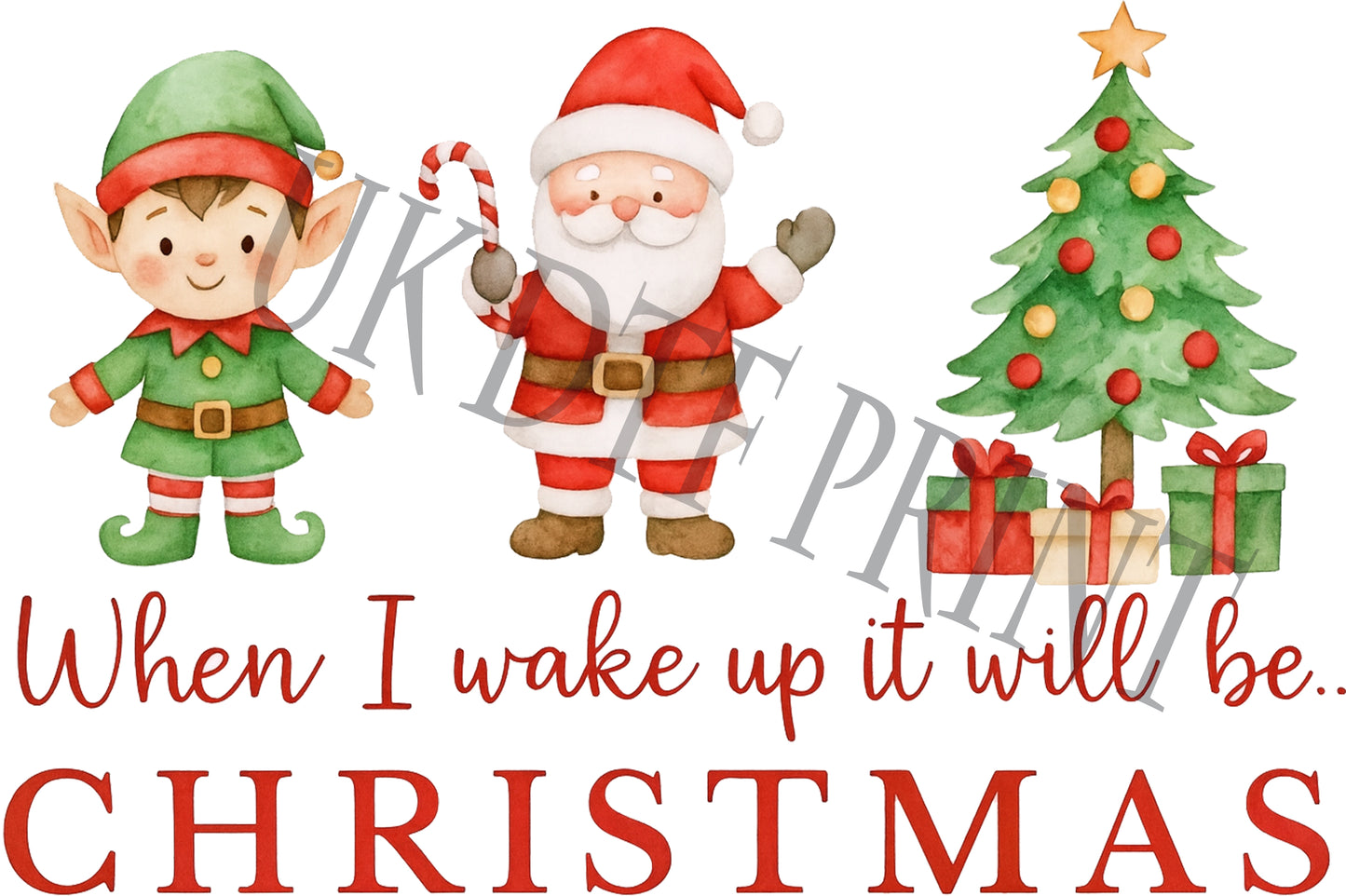 When I Wake Up It Will Be Christmas Digital Download