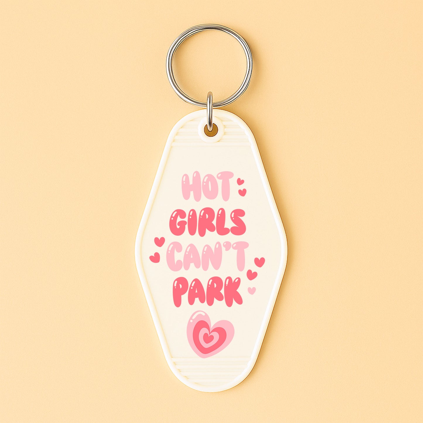 UVDTF Motel Keychain Hot Girls Can't Park