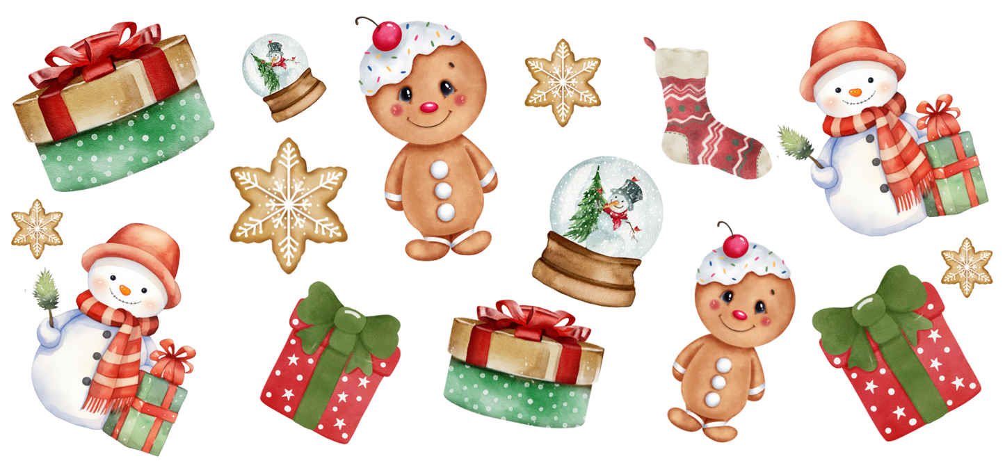 16oz UVDTF Christmas Characters