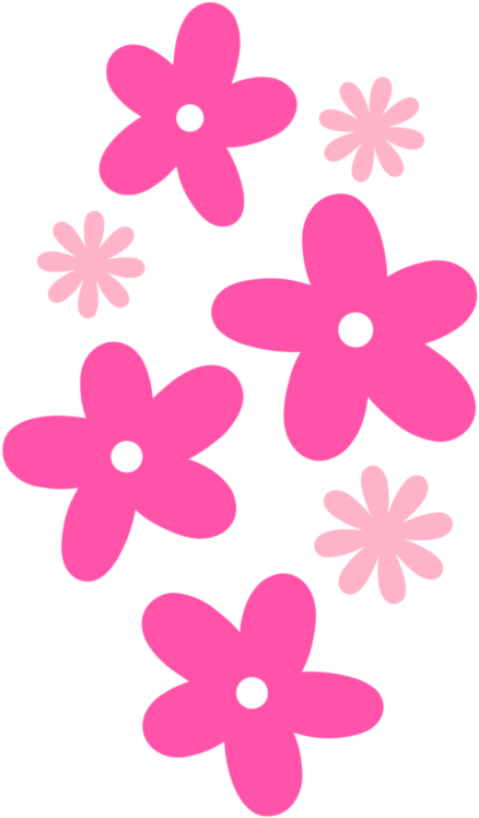 UVDTF Motel Keychain Pink Flowers