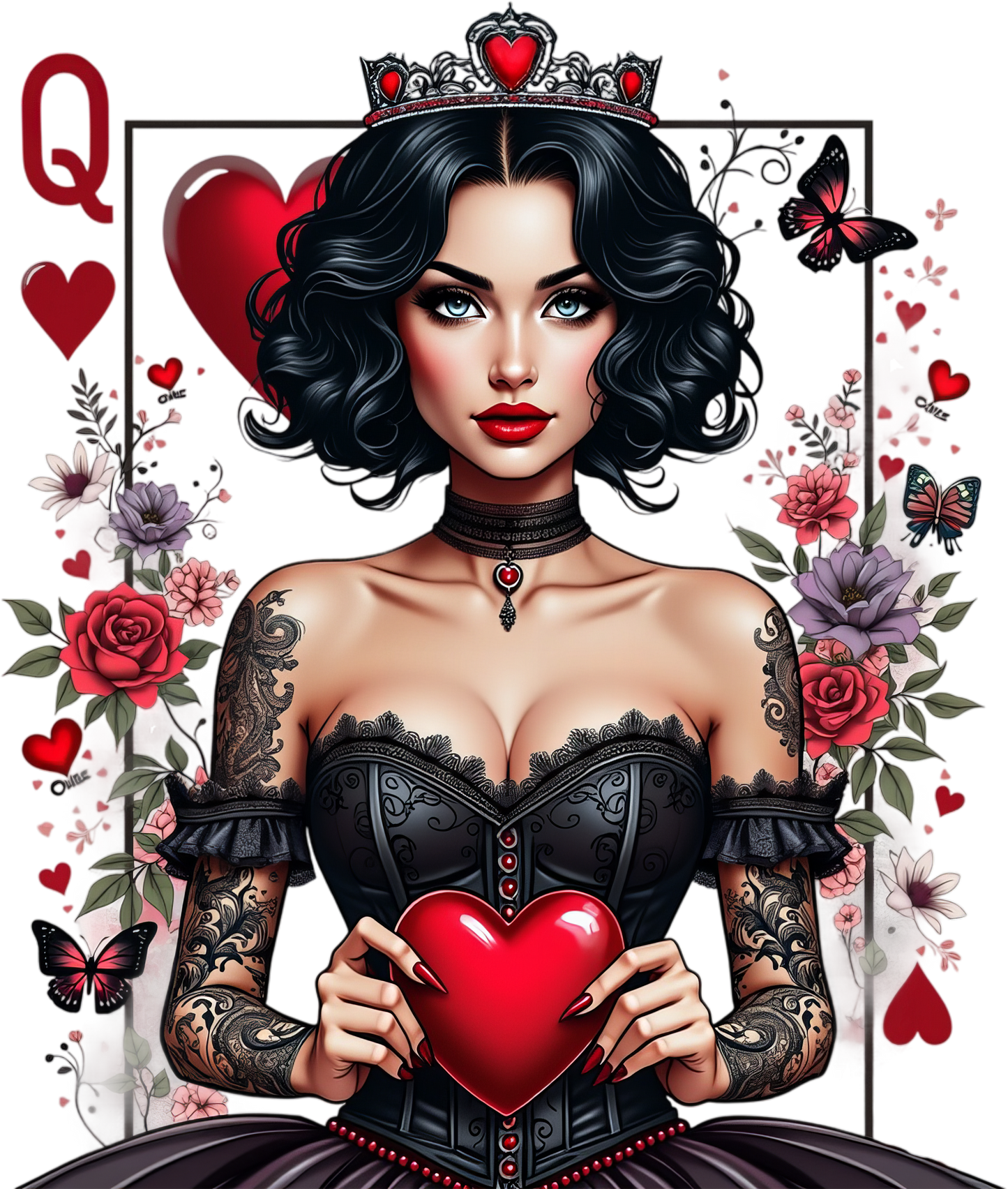 Queen Of Hearts DTF