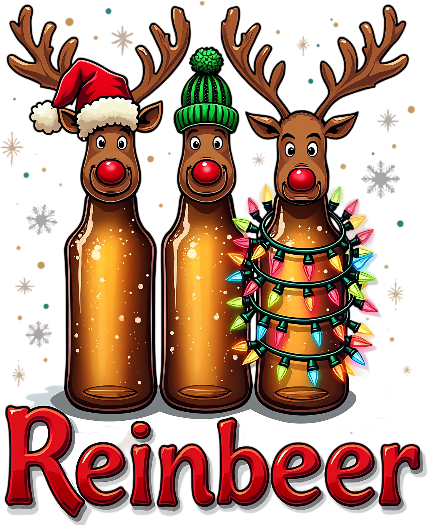 DTF Christmas Reinbeers