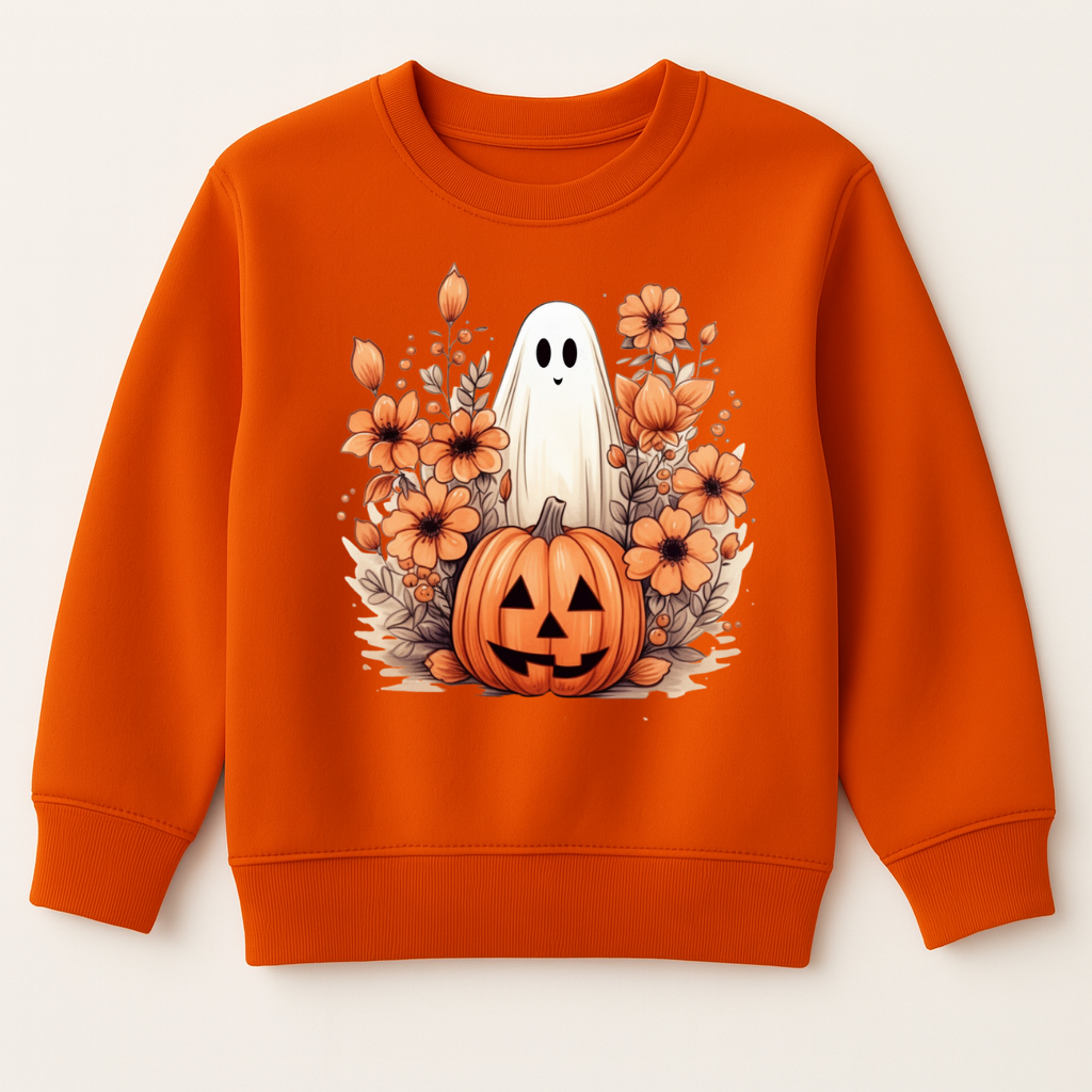 Cute Halloween Pumpkin & Ghost DTF