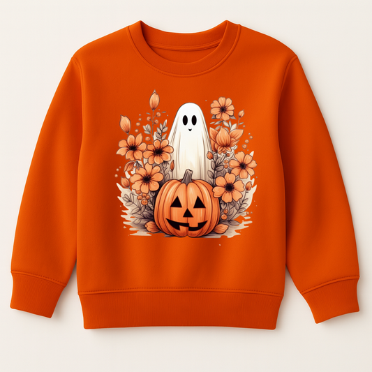 Cute Halloween Pumpkin & Ghost DTF