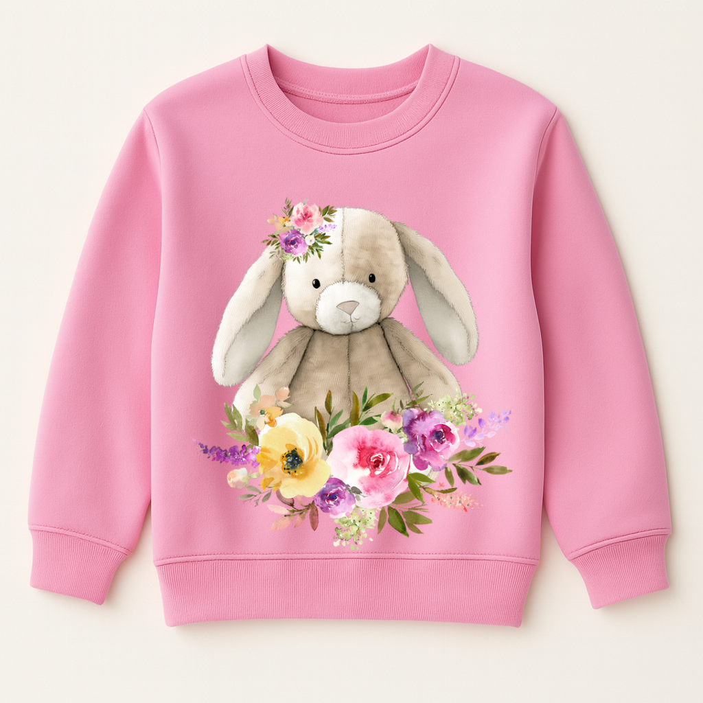 Teddy Bunny Floral DTF