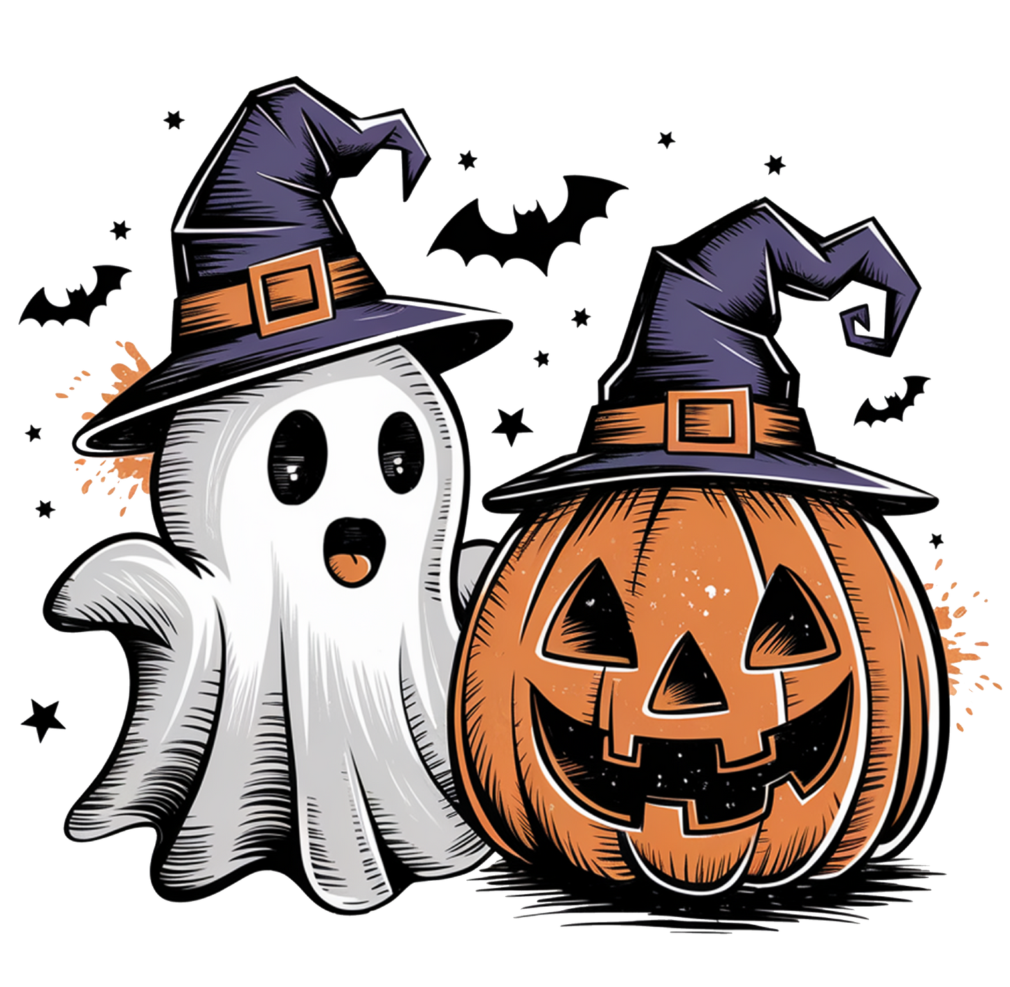 DTF Pumpkin & Ghost