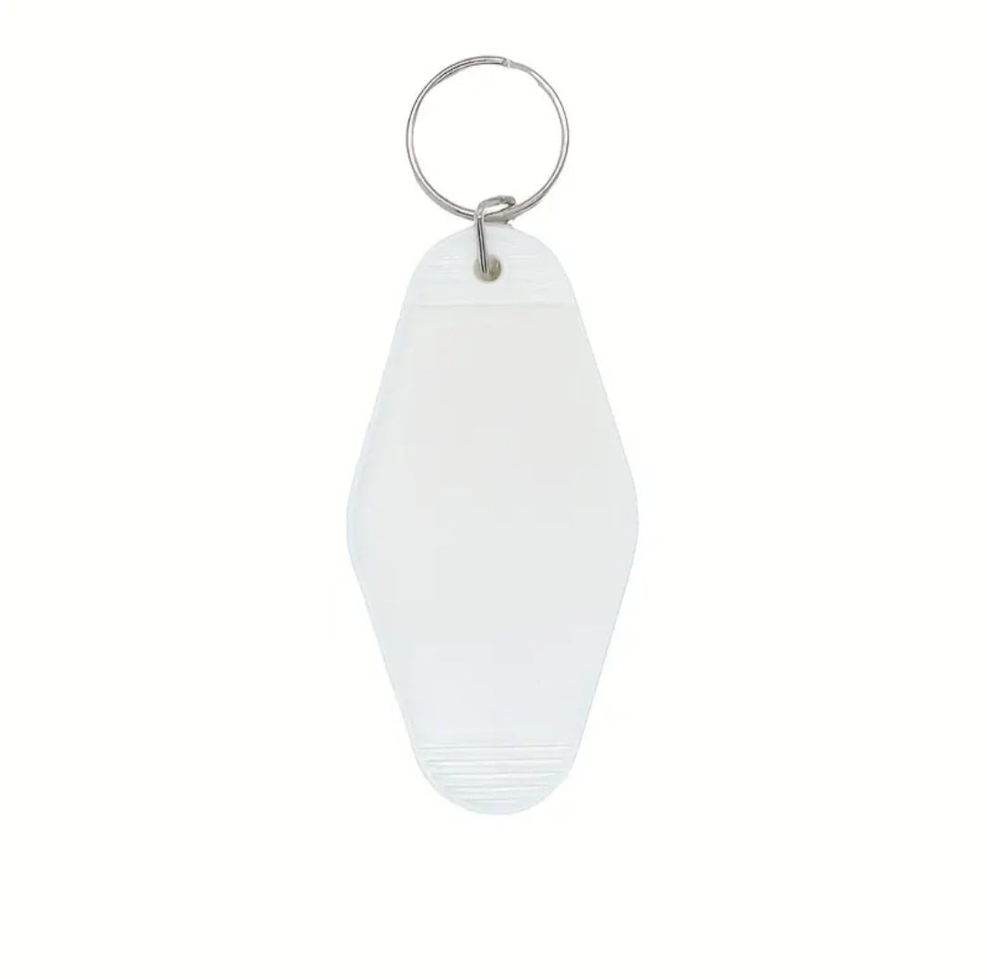 White Motel Keychain