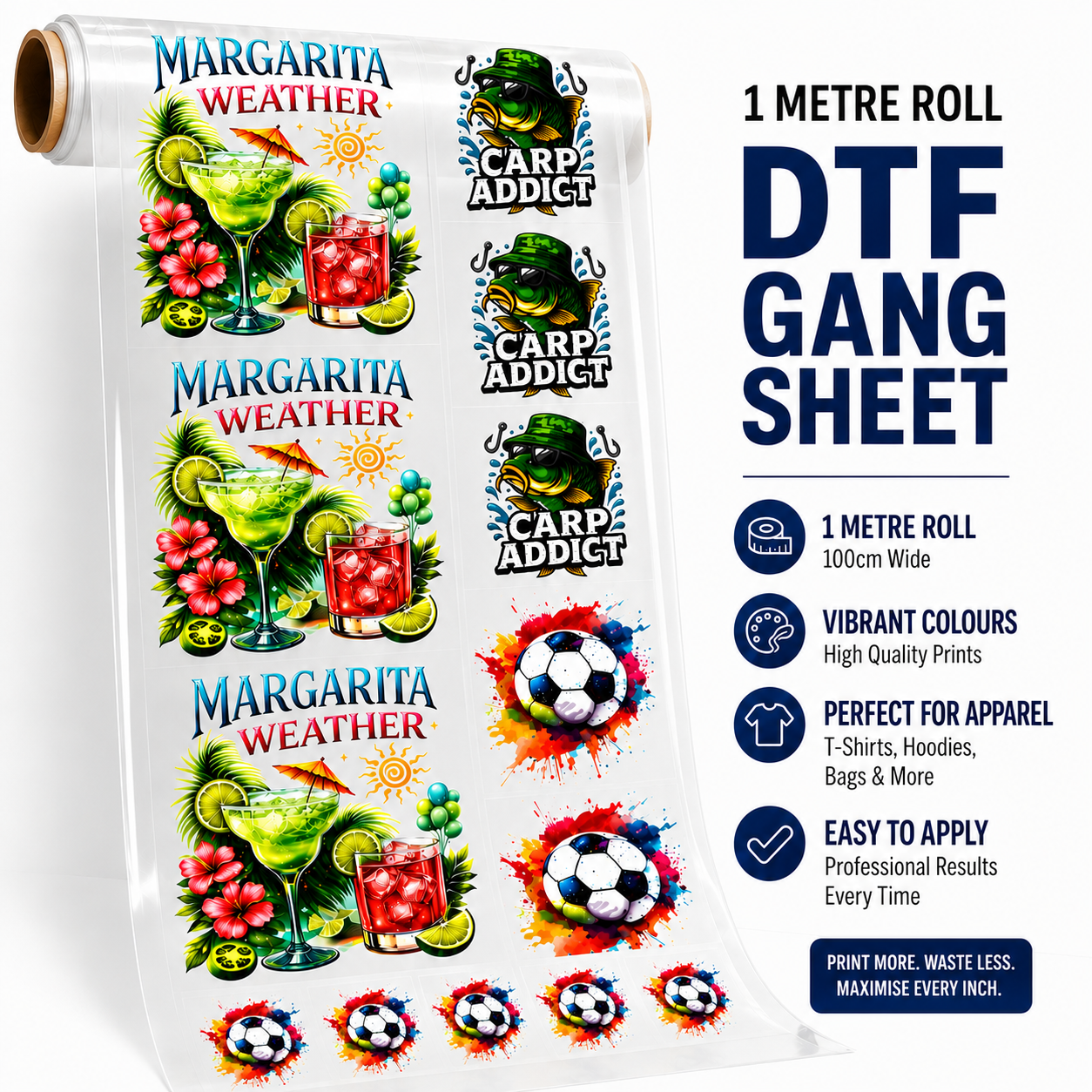 Custom DTF Transfer Sheet 58cm x 100cm